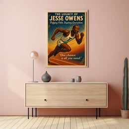The Legacy of Jesse Owens Wall Art Print PosterGoat