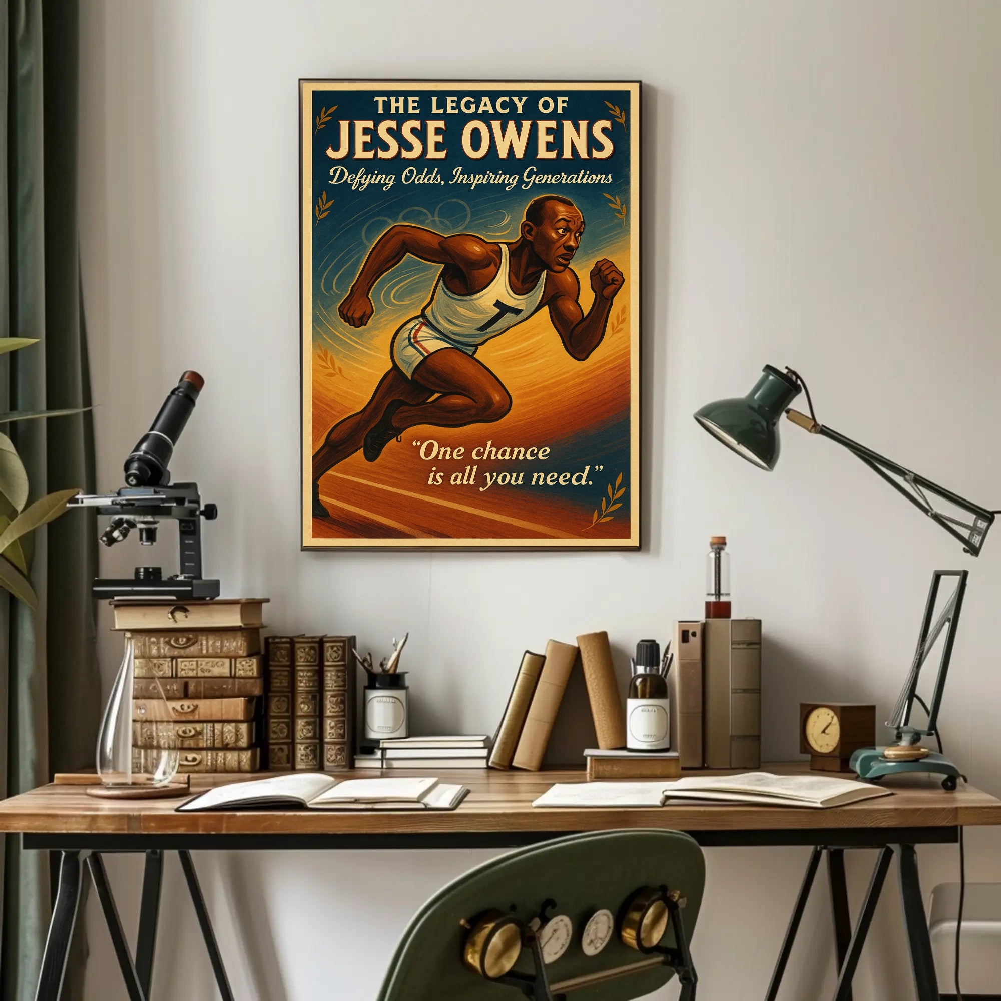The Legacy of Jesse Owens Wall Art Print PosterGoat