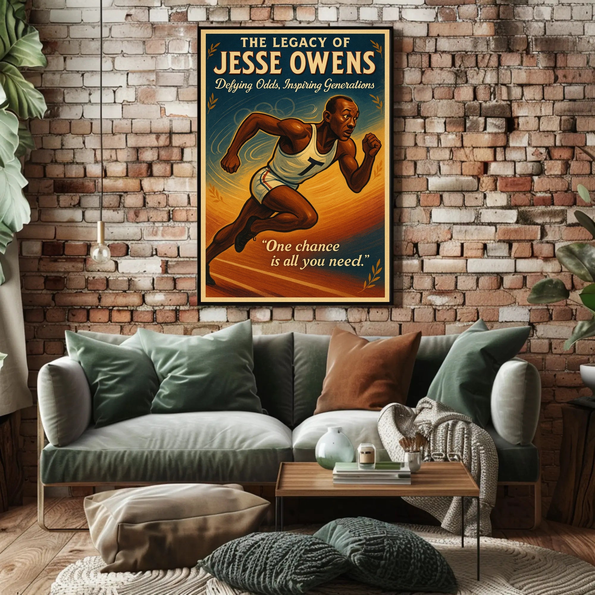 The Legacy of Jesse Owens Wall Art Print PosterGoat