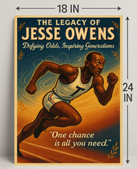 The Legacy of Jesse Owens Wall Art Print PosterGoat