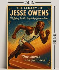 The Legacy of Jesse Owens Wall Art Print PosterGoat