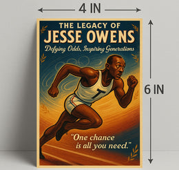 The Legacy of Jesse Owens Wall Art Print PosterGoat