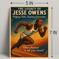 The Legacy of Jesse Owens Wall Art Print PosterGoat