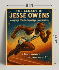 The Legacy of Jesse Owens Wall Art Print PosterGoat