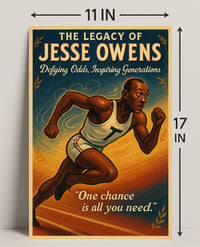 The Legacy of Jesse Owens Wall Art Print PosterGoat