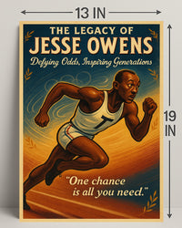 The Legacy of Jesse Owens Wall Art Print PosterGoat
