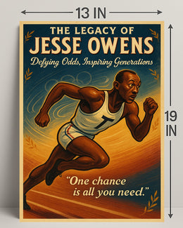 The Legacy of Jesse Owens Wall Art Print PosterGoat