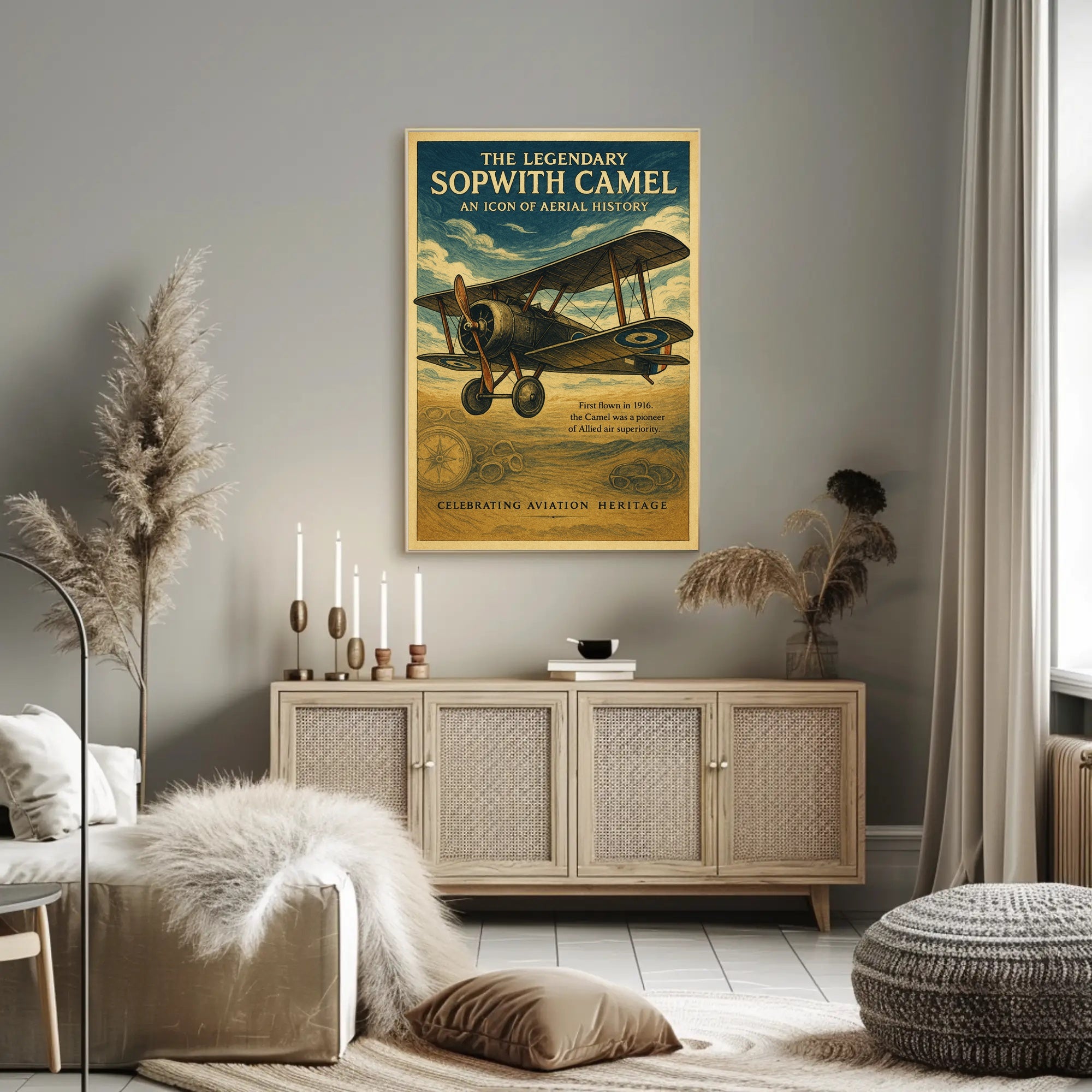 The Legendary Sopwith Camel Poster PosterGoat