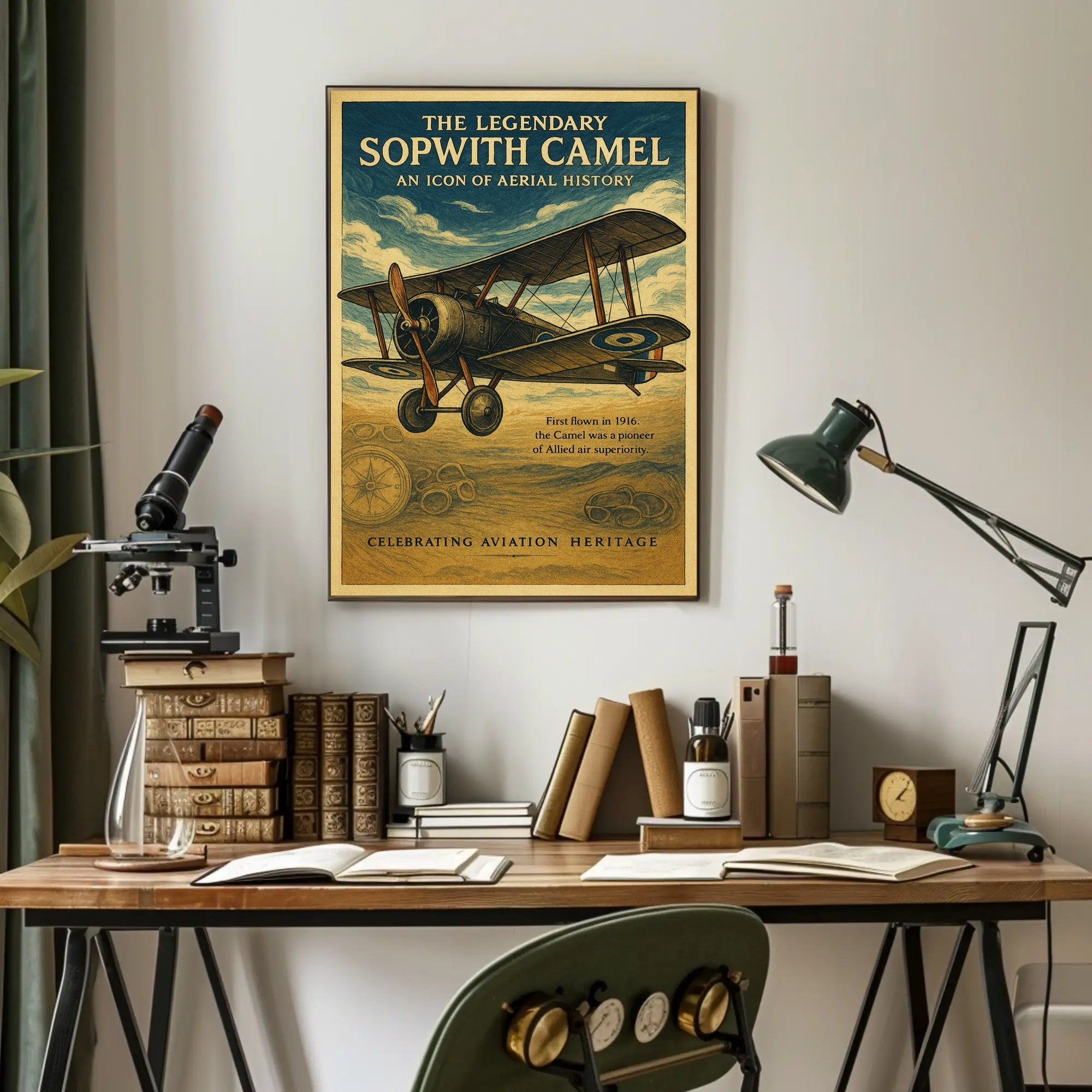 The Legendary Sopwith Camel Poster PosterGoat