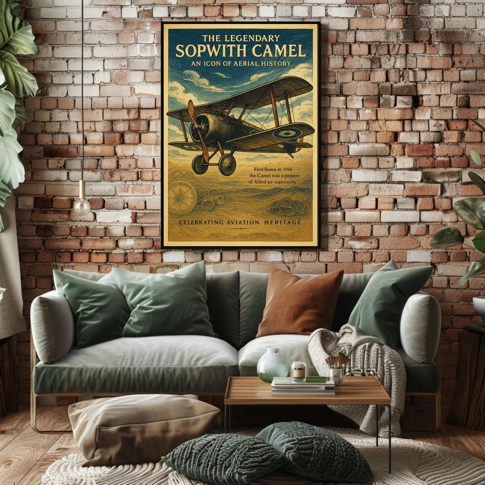 The Legendary Sopwith Camel Poster PosterGoat