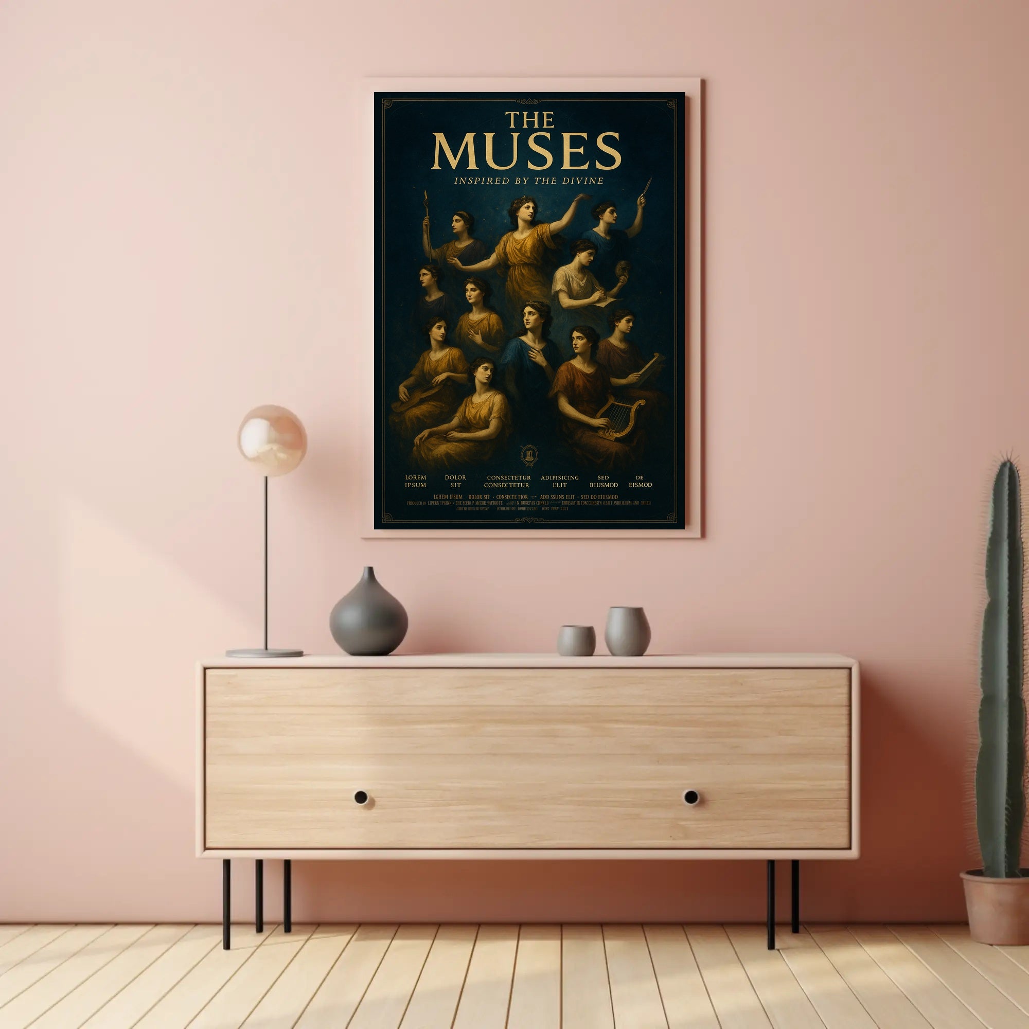 The Muses Inspired By The Divine Poster PosterGoat