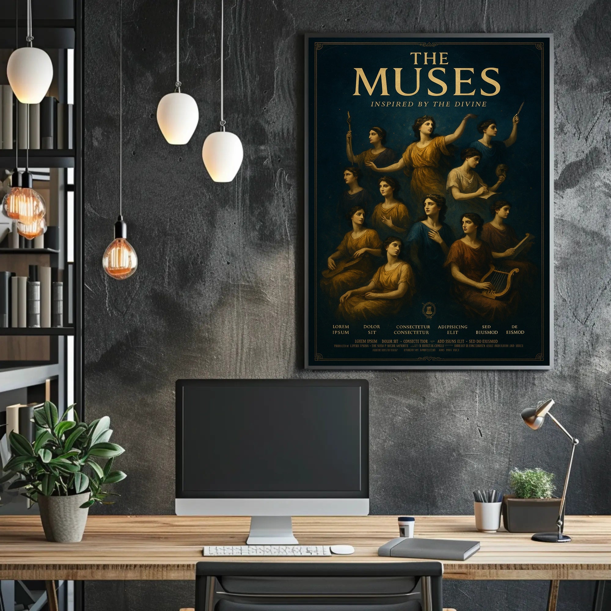 The Muses Inspired By The Divine Poster PosterGoat