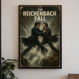 The Reichenbach Fall Dramatic Historical Poster PosterGoat