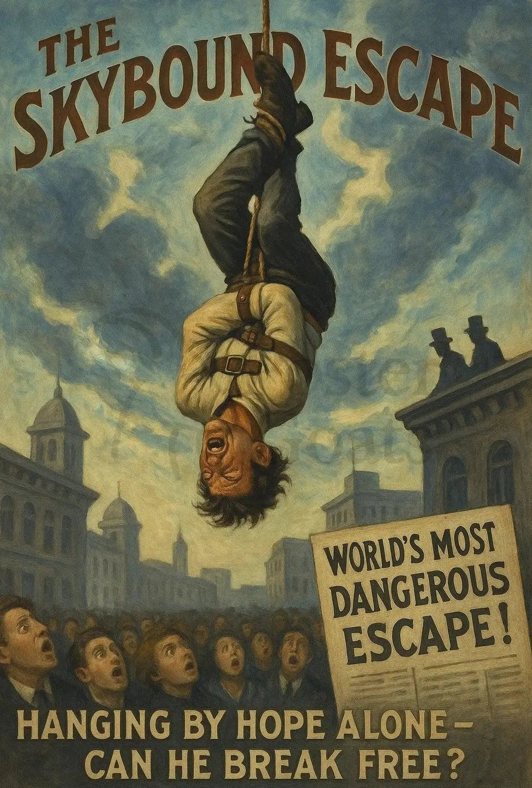 The Skybound Escape Historical Magic Show Poster PosterGoat