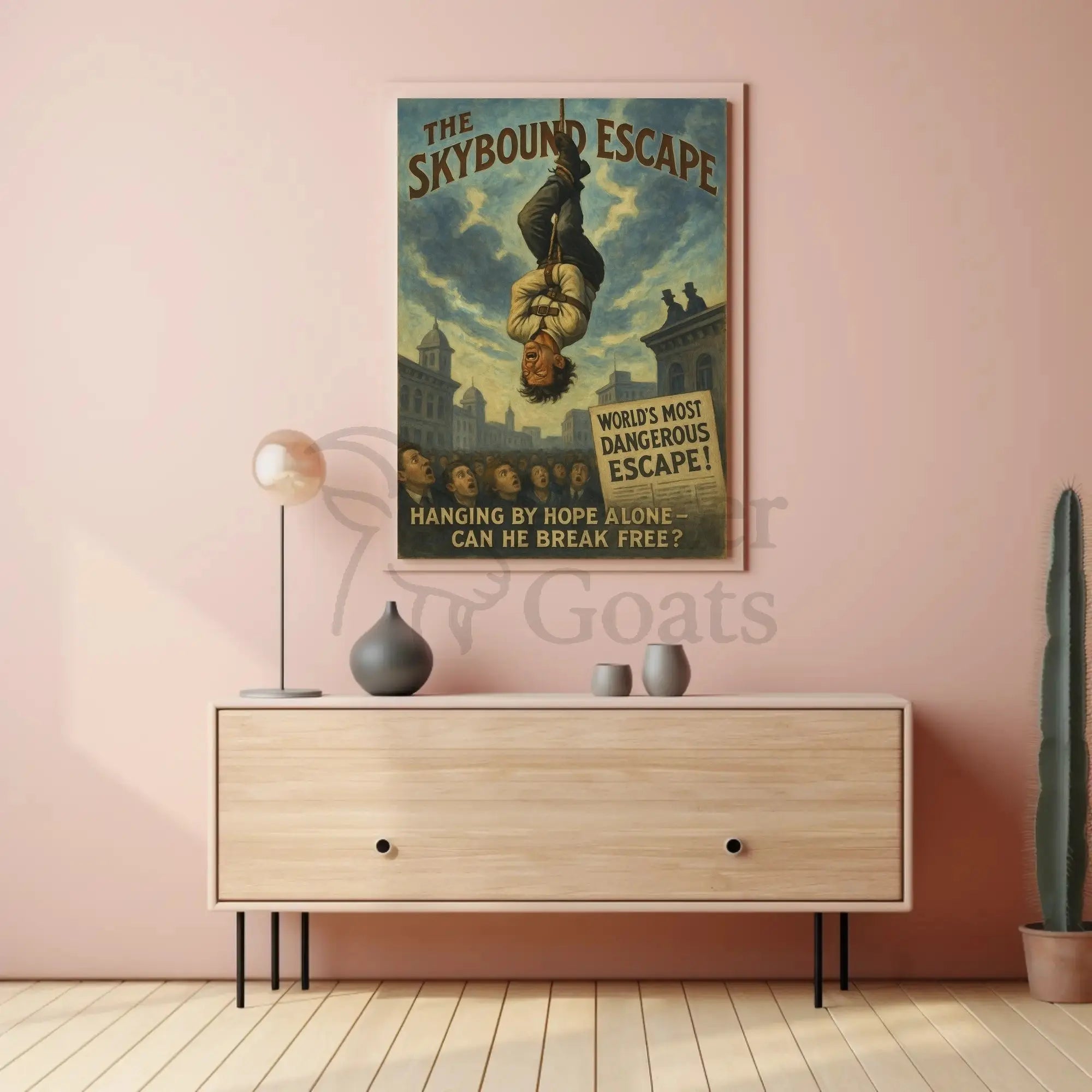 The Skybound Escape Historical Magic Show Poster PosterGoat