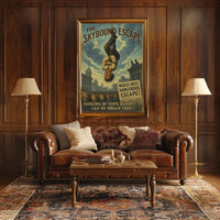 The Skybound Escape Historical Magic Show Poster PosterGoat
