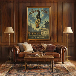 The Skybound Escape Historical Magic Show Poster PosterGoat
