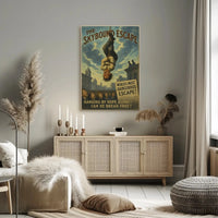The Skybound Escape Historical Magic Show Poster PosterGoat
