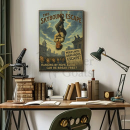 The Skybound Escape Historical Magic Show Poster PosterGoat
