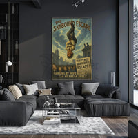 The Skybound Escape Historical Magic Show Poster PosterGoat