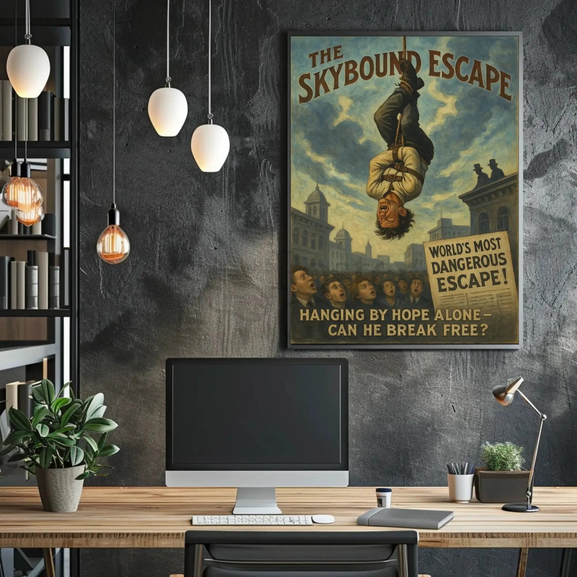 The Skybound Escape Historical Magic Show Poster PosterGoat