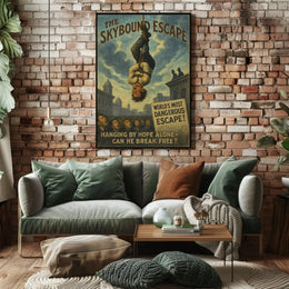 The Skybound Escape Historical Magic Show Poster PosterGoat