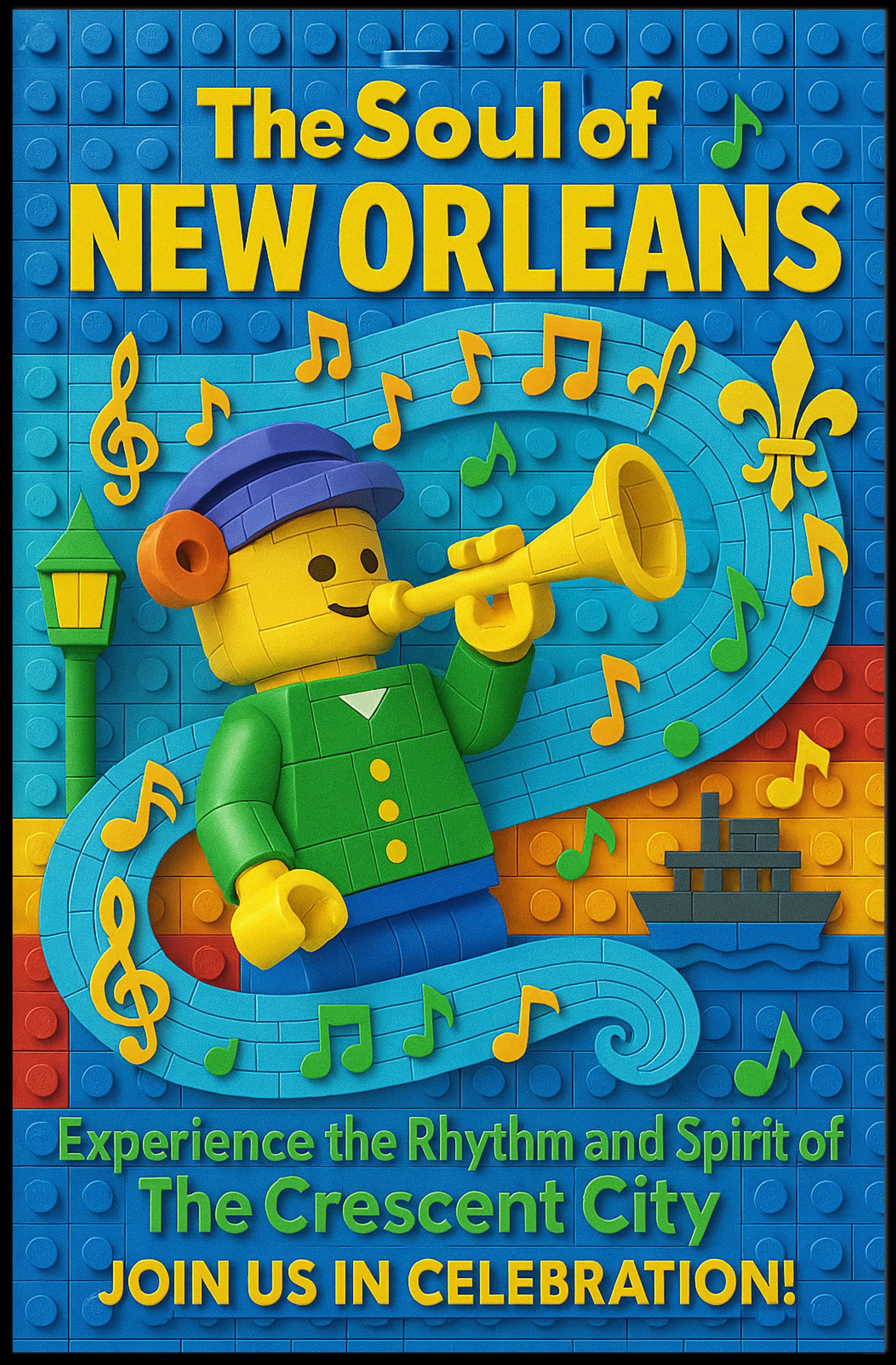 The Soul of New Orleans Celebration Poster PosterGoat