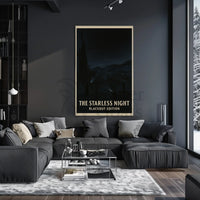 The Starless Night: Eerie European Village Artistic Poster PosterGoat