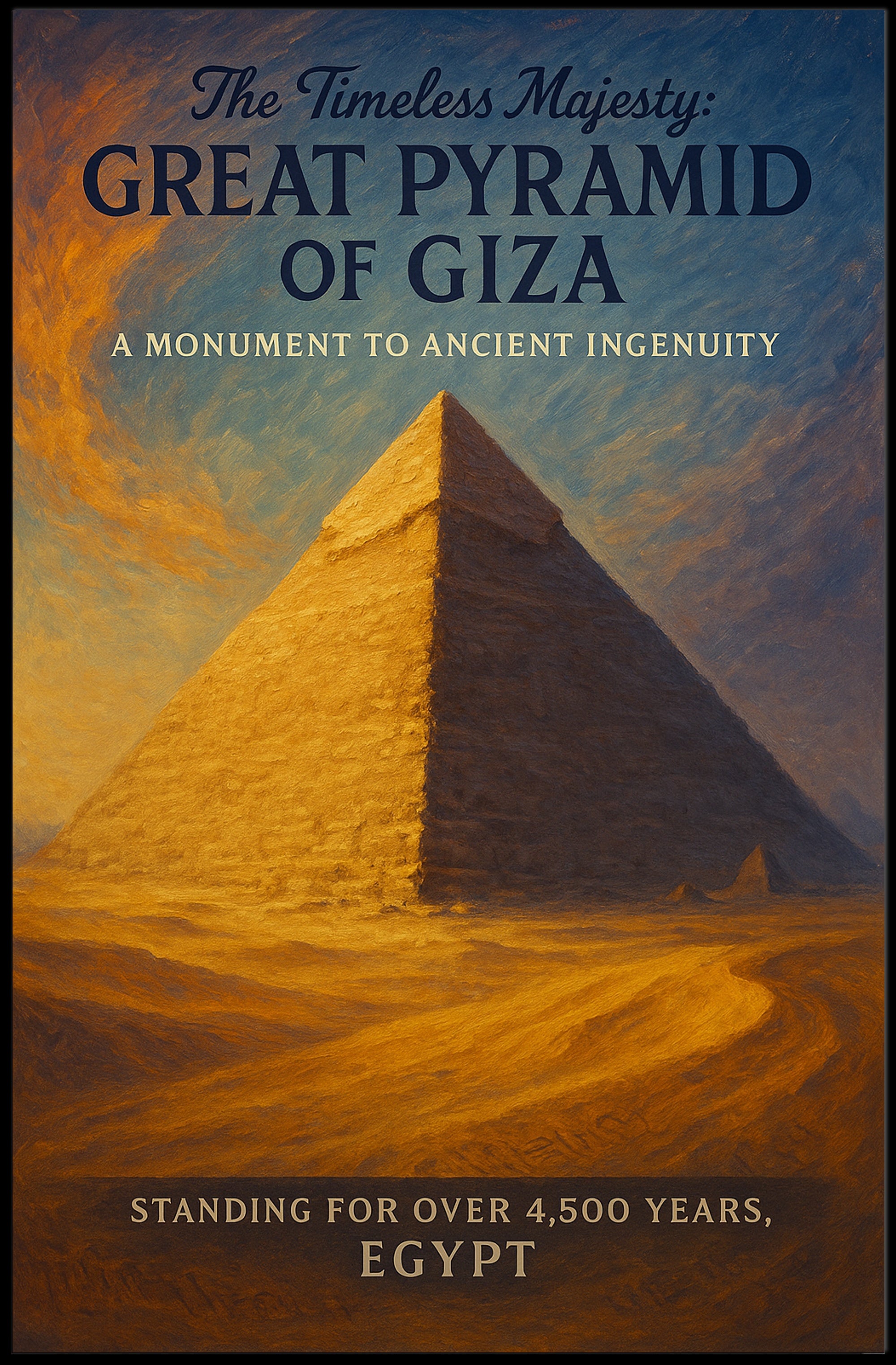 The Timeless Majesty Great Pyramid Of Poster PosterGoat
