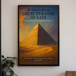 The Timeless Majesty Great Pyramid Of Poster PosterGoat