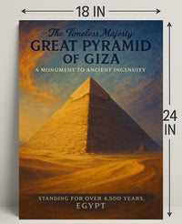 The Timeless Majesty Great Pyramid Of Poster PosterGoat