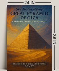 The Timeless Majesty Great Pyramid Of Poster PosterGoat