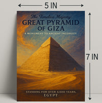 The Timeless Majesty Great Pyramid Of Poster PosterGoat