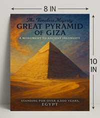 The Timeless Majesty Great Pyramid Of Poster PosterGoat