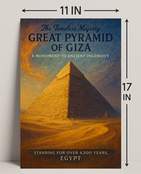 The Timeless Majesty Great Pyramid Of Poster PosterGoat