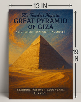 The Timeless Majesty Great Pyramid Of Poster PosterGoat