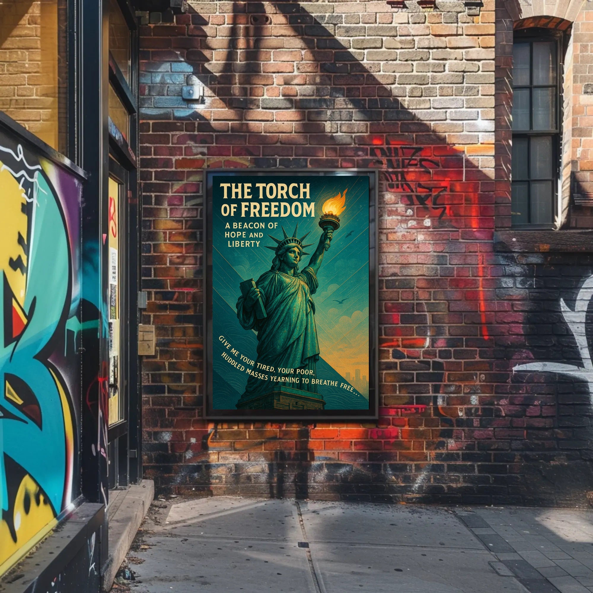 The Torch Of Freedom Poster PosterGoat