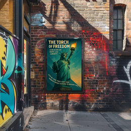 The Torch Of Freedom Poster PosterGoat