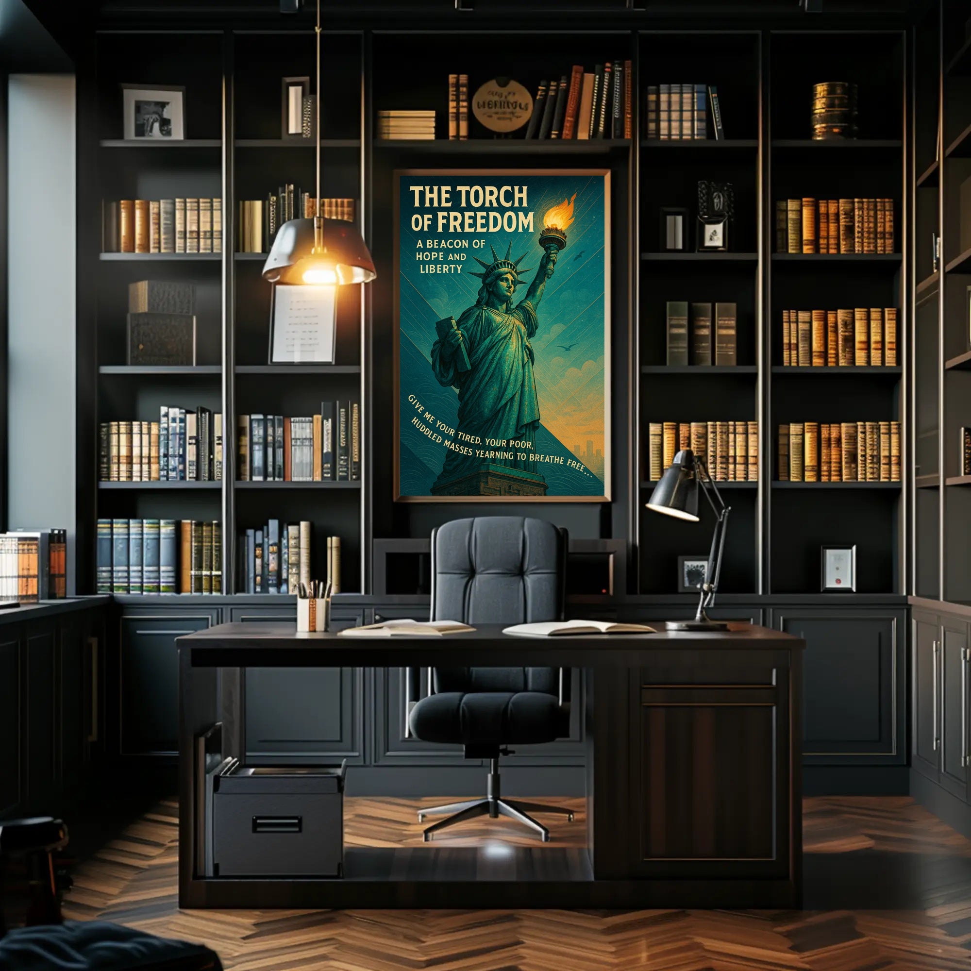The Torch Of Freedom Poster PosterGoat