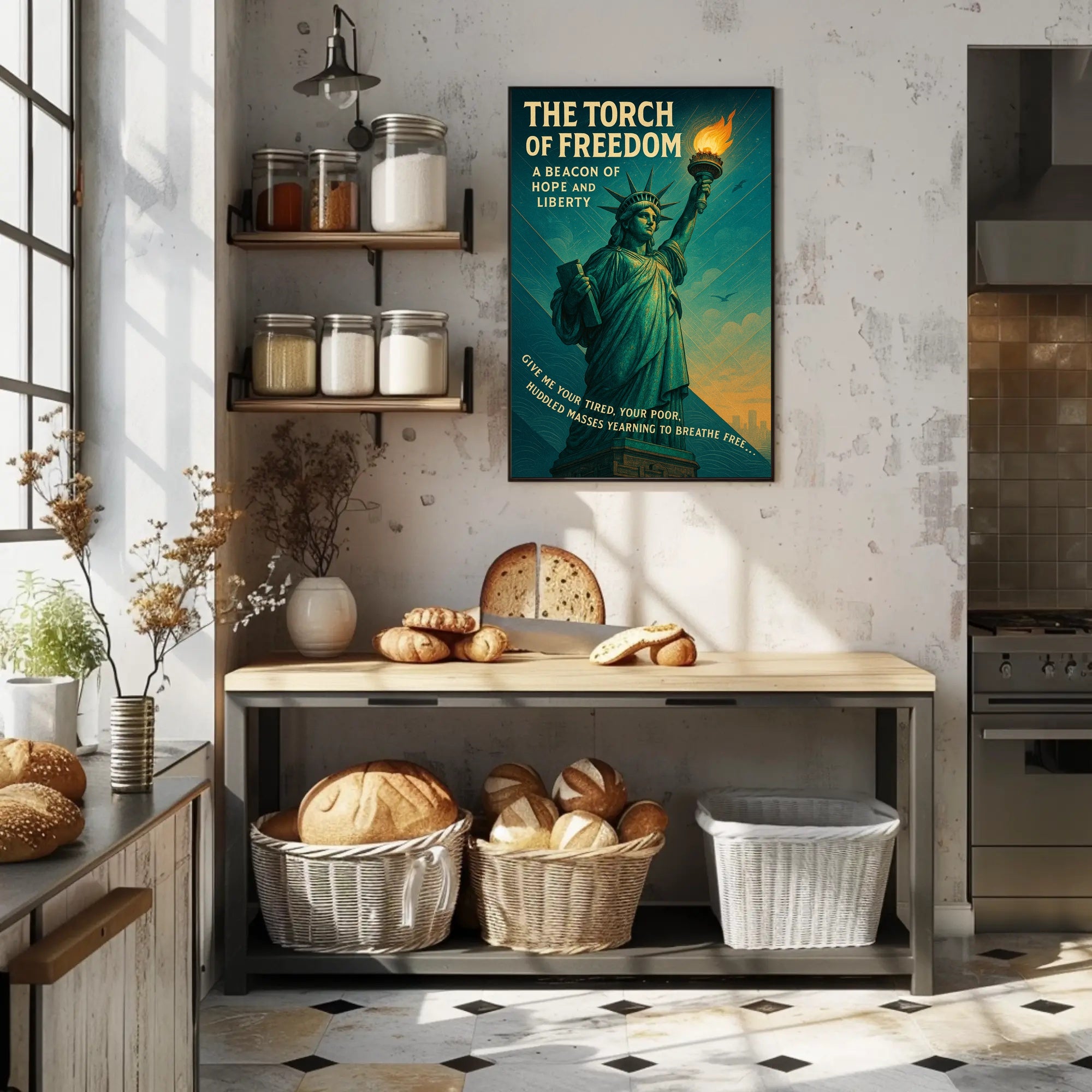 The Torch Of Freedom Poster PosterGoat