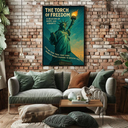 The Torch Of Freedom Poster PosterGoat