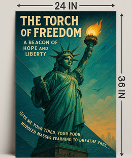 The Torch Of Freedom Poster PosterGoat