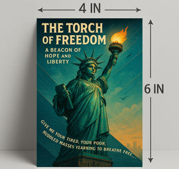 The Torch Of Freedom Poster PosterGoat
