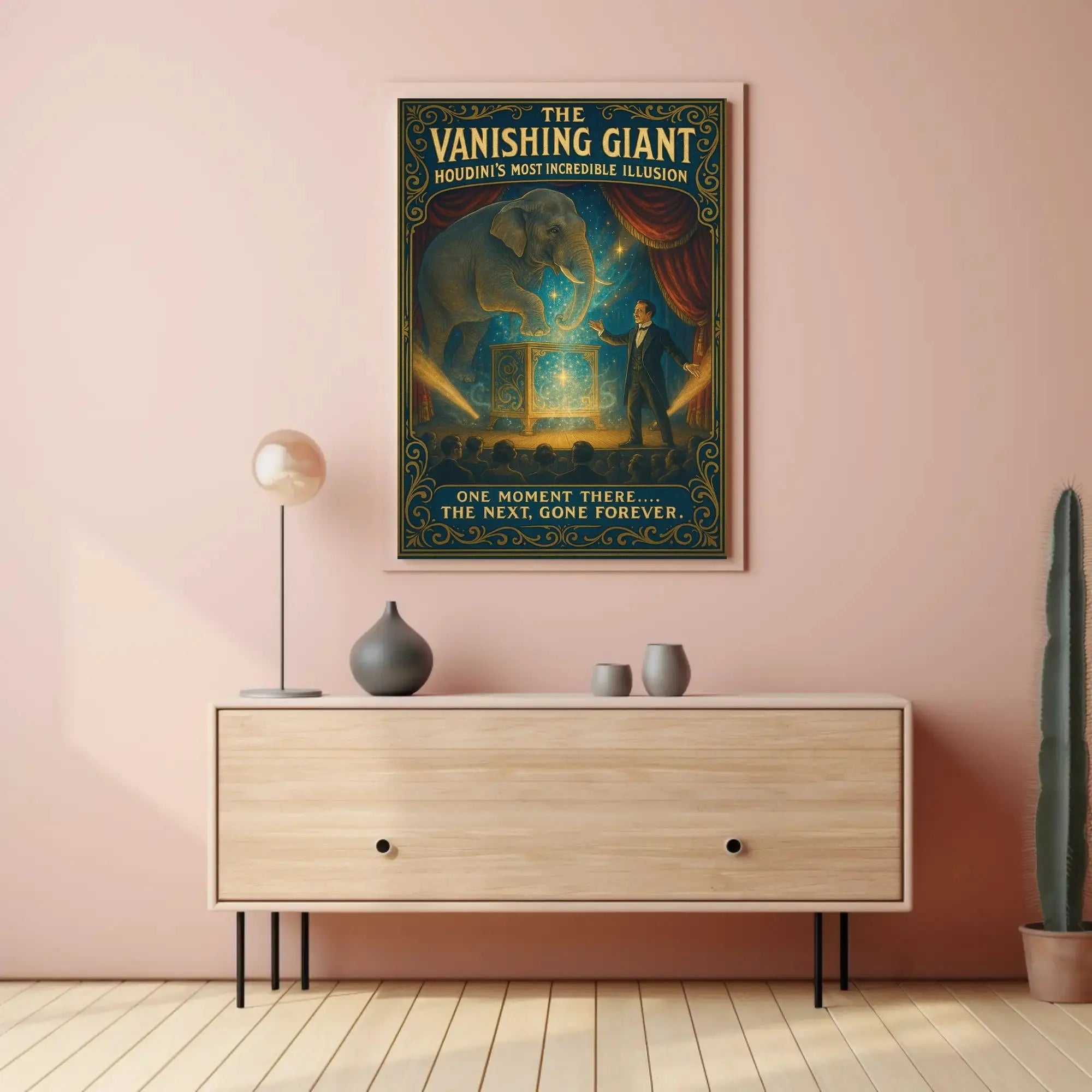 The Vanishing Giant Magic Show Historical or Presidential Poster PosterGoat