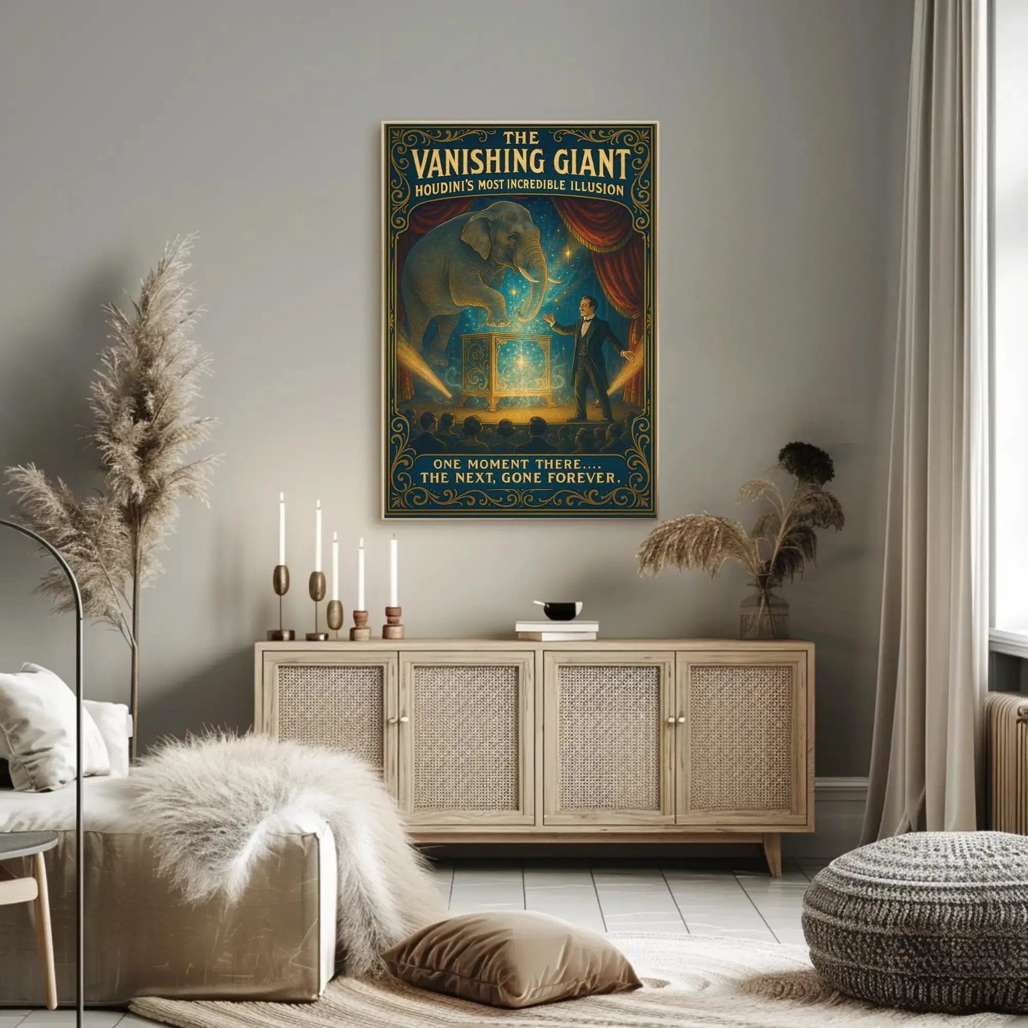 The Vanishing Giant Magic Show Historical or Presidential Poster PosterGoat