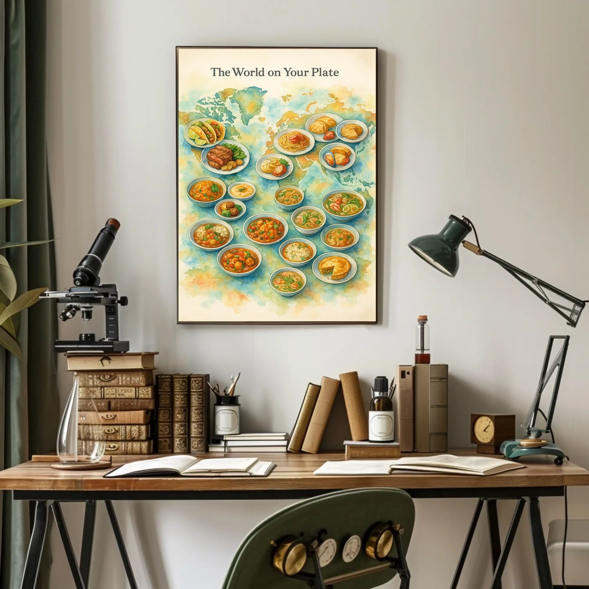 The World on Your Plate Cultural Poster PosterGoat