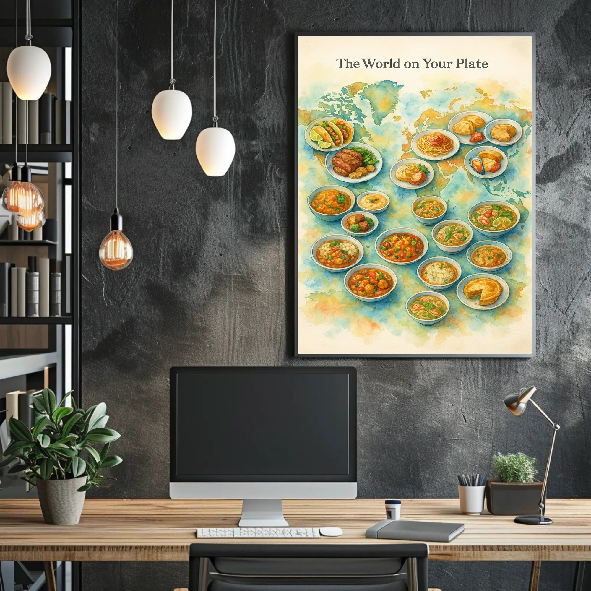 The World on Your Plate Cultural Poster PosterGoat