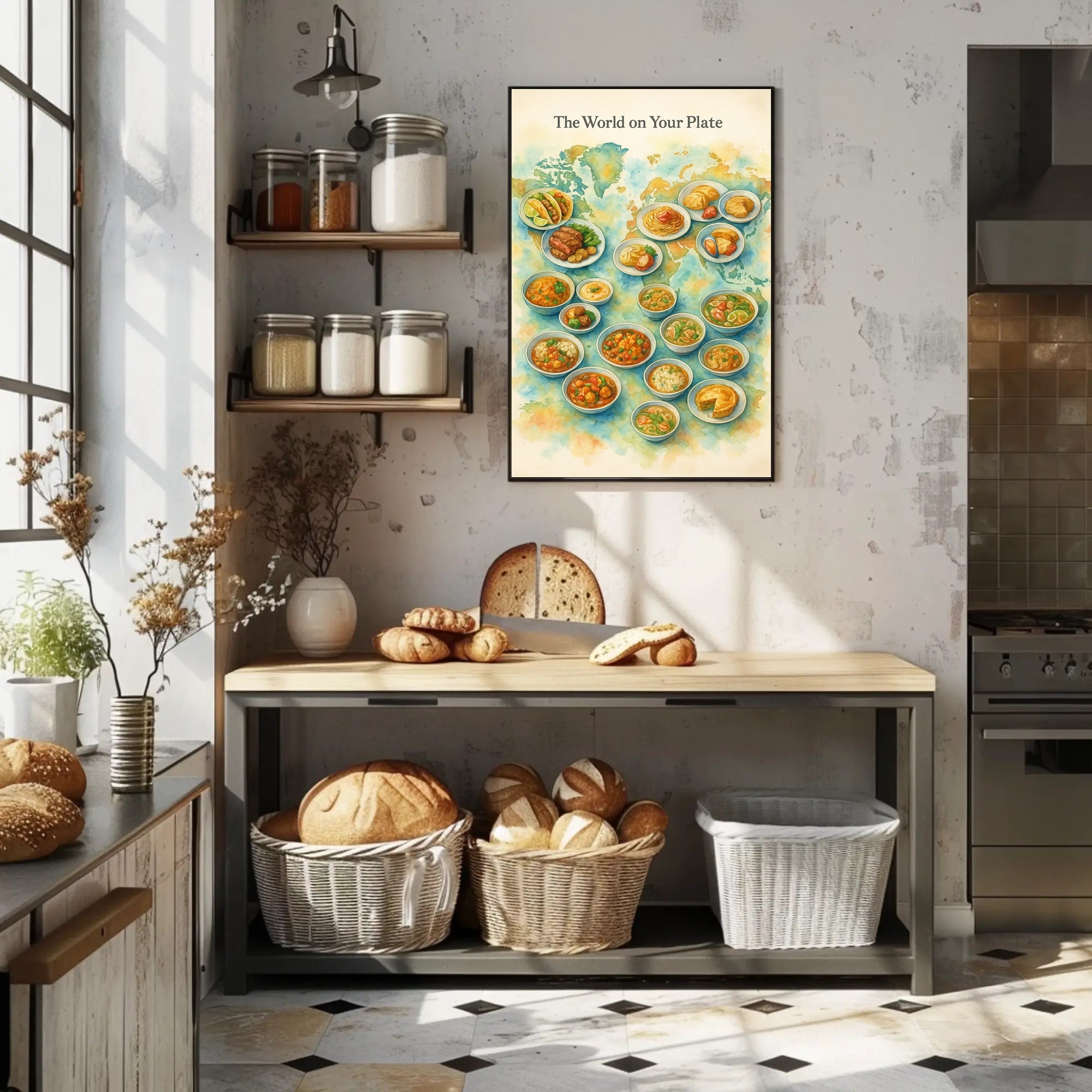 The World on Your Plate Cultural Poster PosterGoat