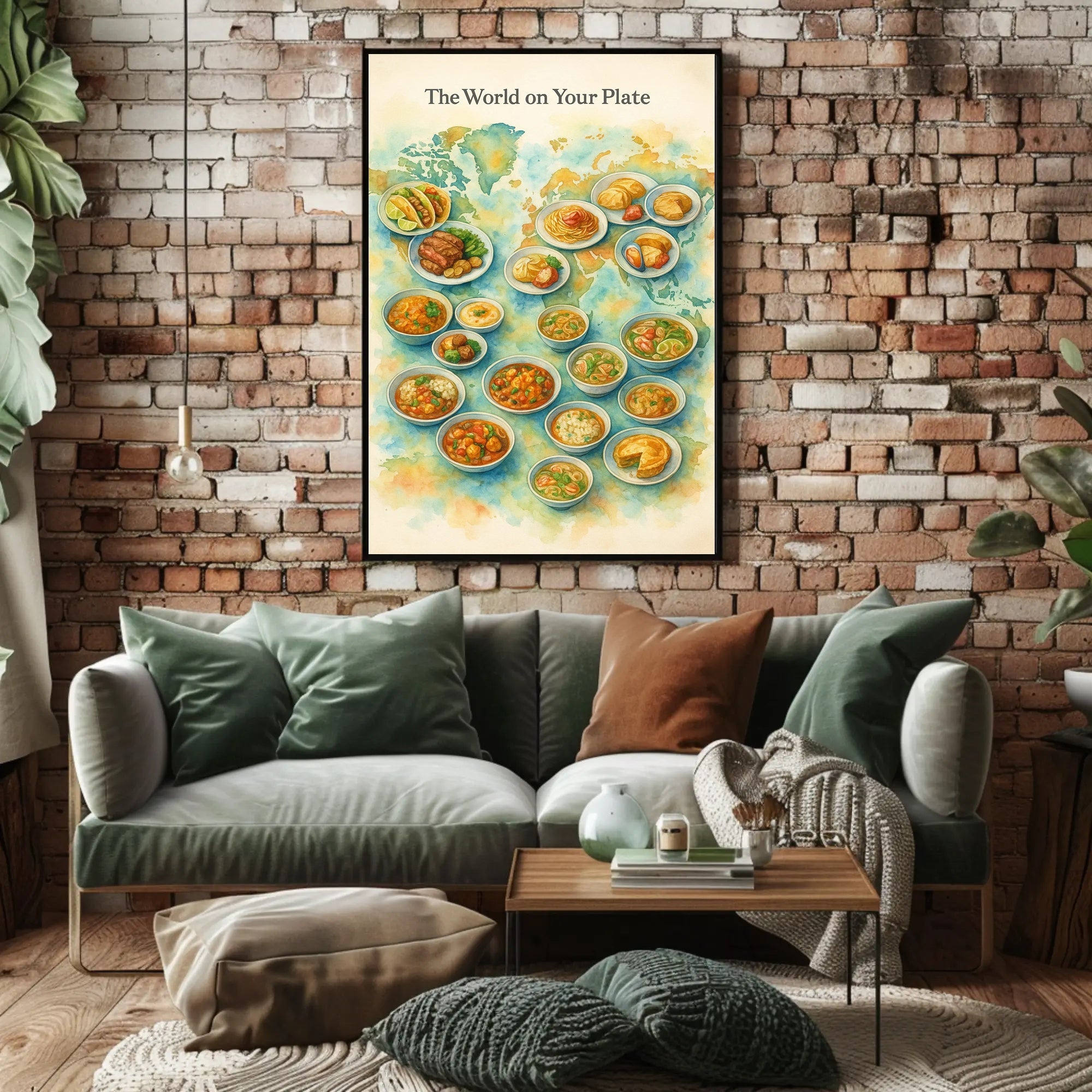The World on Your Plate Cultural Poster PosterGoat