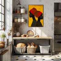 The poster features a striking and artistic illustration of two profiles of individuals Travel Poster PosterGoat
